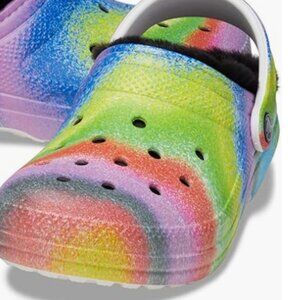 Crocs Adult Classic Lined Tie-Dye Clog - Size M11